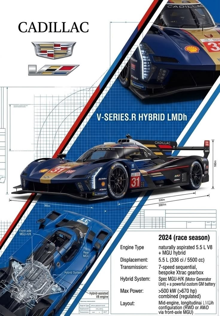 Cadilac V-series.R hybrid LMDh
