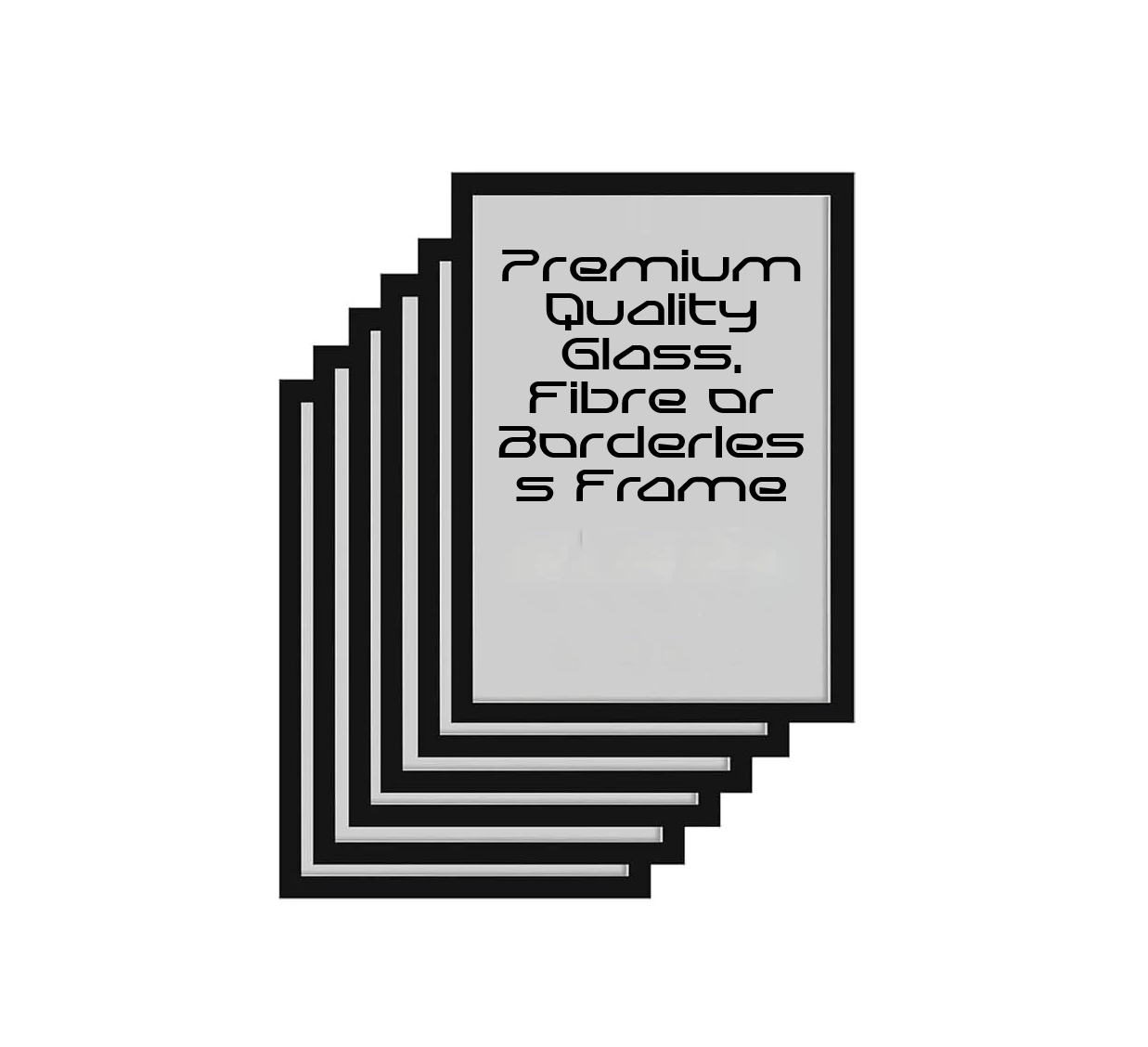 Framed poster display materials used in Prism Frames artwork